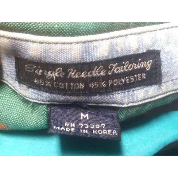 Oscar De La Renta Shirt Mens Size Medium Multicolor Striped Button Down - Picture 7 of 9